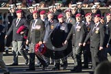 Remembrance Sunday 2012 Cenotaph March Past: Group B28 - Airborne Engineers Association..
Whitehall, Cenotaph,
London SW1,

United Kingdom,
on 11 November 2012 at 11:59, image #995