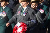 Remembrance Sunday Cenotaph March Past 2013: D2 - British Gurkha Welfare Association..
Press stand opposite the Foreign Office building, Whitehall, London SW1,
London,
Greater London,
United Kingdom,
on 10 November 2013 at 11:38, image #34