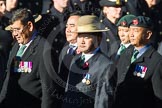 Remembrance Sunday Cenotaph March Past 2013: D2 - British Gurkha Welfare Association..
Press stand opposite the Foreign Office building, Whitehall, London SW1,
London,
Greater London,
United Kingdom,
on 10 November 2013 at 11:38, image #39