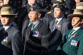 Remembrance Sunday Cenotaph March Past 2013: D2 - British Gurkha Welfare Association..
Press stand opposite the Foreign Office building, Whitehall, London SW1,
London,
Greater London,
United Kingdom,
on 10 November 2013 at 11:38, image #40