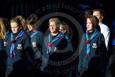 Remembrance Sunday Cenotaph March Past 2013: M50 - Girlguiding London & South East England..
Press stand opposite the Foreign Office building, Whitehall, London SW1,
London,
Greater London,
United Kingdom,
on 10 November 2013 at 12:15, image #2272