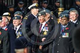 Remembrance Sunday at the Cenotaph in London 2014: Group C2 - Royal Air Force Regiment Association.
Press stand opposite the Foreign Office building, Whitehall, London SW1,
London,
Greater London,
United Kingdom,
on 09 November 2014 at 11:38, image #68