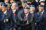Remembrance Sunday at the Cenotaph in London 2014: Group C5 - National Service (Royal Air Force) Association.
Press stand opposite the Foreign Office building, Whitehall, London SW1,
London,
Greater London,
United Kingdom,
on 09 November 2014 at 11:39, image #105
