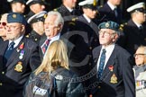 Remembrance Sunday at the Cenotaph in London 2014: Group C18 - Coastal Command & Maritime Air Association.
Press stand opposite the Foreign Office building, Whitehall, London SW1,
London,
Greater London,
United Kingdom,
on 09 November 2014 at 11:40, image #160