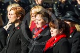 Remembrance Sunday at the Cenotaph in London 2014: Group D24 - War Widows Association.
Press stand opposite the Foreign Office building, Whitehall, London SW1,
London,
Greater London,
United Kingdom,
on 09 November 2014 at 11:47, image #439