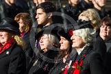 Remembrance Sunday at the Cenotaph in London 2014: Group D24 - War Widows Association.
Press stand opposite the Foreign Office building, Whitehall, London SW1,
London,
Greater London,
United Kingdom,
on 09 November 2014 at 11:47, image #441