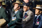 Remembrance Sunday at the Cenotaph in London 2014: Group D25 - Gurkha Brigade Association.
Press stand opposite the Foreign Office building, Whitehall, London SW1,
London,
Greater London,
United Kingdom,
on 09 November 2014 at 11:47, image #460