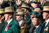 Remembrance Sunday at the Cenotaph in London 2014: Group D25 - Gurkha Brigade Association.
Press stand opposite the Foreign Office building, Whitehall, London SW1,
London,
Greater London,
United Kingdom,
on 09 November 2014 at 11:47, image #465