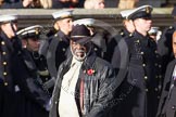 Remembrance Sunday at the Cenotaph in London 2014: Group D27 - West Indian Association of Service Personnel.
Press stand opposite the Foreign Office building, Whitehall, London SW1,
London,
Greater London,
United Kingdom,
on 09 November 2014 at 11:48, image #490