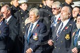 Remembrance Sunday at the Cenotaph in London 2014: Group E17 - HMS Ganges Association.
Press stand opposite the Foreign Office building, Whitehall, London SW1,
London,
Greater London,
United Kingdom,
on 09 November 2014 at 11:51, image #691