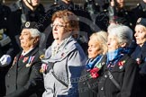 Remembrance Sunday at the Cenotaph in London 2014: Group E25 - Association of WRENS.
Press stand opposite the Foreign Office building, Whitehall, London SW1,
London,
Greater London,
United Kingdom,
on 09 November 2014 at 11:53, image #763