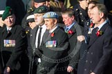 Remembrance Sunday at the Cenotaph in London 2014: ??? Please let me know which group this is! ???.
Press stand opposite the Foreign Office building, Whitehall, London SW1,
London,
Greater London,
United Kingdom,
on 09 November 2014 at 11:55, image #882