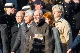 Remembrance Sunday at the Cenotaph in London 2014: Group F19 - 1st Army Association.
Press stand opposite the Foreign Office building, Whitehall, London SW1,
London,
Greater London,
United Kingdom,
on 09 November 2014 at 11:59, image #1090