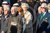 Remembrance Sunday at the Cenotaph in London 2014: Group F19 - 1st Army Association.
Press stand opposite the Foreign Office building, Whitehall, London SW1,
London,
Greater London,
United Kingdom,
on 09 November 2014 at 11:59, image #1091