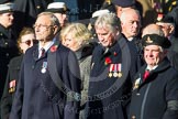 Remembrance Sunday at the Cenotaph in London 2014: Group F20 - Showmens' Guild of Great Britain.
Press stand opposite the Foreign Office building, Whitehall, London SW1,
London,
Greater London,
United Kingdom,
on 09 November 2014 at 11:59, image #1106