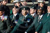 Remembrance Sunday at the Cenotaph in London 2014: Group A9 - Royal Green Jackets Association.
Press stand opposite the Foreign Office building, Whitehall, London SW1,
London,
Greater London,
United Kingdom,
on 09 November 2014 at 12:01, image #1168