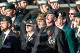 Remembrance Sunday at the Cenotaph in London 2014: Group A9 - Royal Green Jackets Association.
Press stand opposite the Foreign Office building, Whitehall, London SW1,
London,
Greater London,
United Kingdom,
on 09 November 2014 at 12:01, image #1197