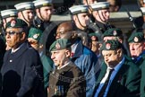 Remembrance Sunday at the Cenotaph in London 2014: Group A9 - Royal Green Jackets Association.
Press stand opposite the Foreign Office building, Whitehall, London SW1,
London,
Greater London,
United Kingdom,
on 09 November 2014 at 12:01, image #1202