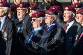 Remembrance Sunday at the Cenotaph in London 2014: Group A10 - Parachute Regimental Association.
Press stand opposite the Foreign Office building, Whitehall, London SW1,
London,
Greater London,
United Kingdom,
on 09 November 2014 at 12:02, image #1236
