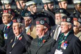 Remembrance Sunday at the Cenotaph in London 2014: Group A14 - Gordon Highlanders Association.
Press stand opposite the Foreign Office building, Whitehall, London SW1,
London,
Greater London,
United Kingdom,
on 09 November 2014 at 12:03, image #1282