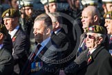 Remembrance Sunday at the Cenotaph in London 2014: Group A19 - Scots Guards Association.
Press stand opposite the Foreign Office building, Whitehall, London SW1,
London,
Greater London,
United Kingdom,
on 09 November 2014 at 12:03, image #1328