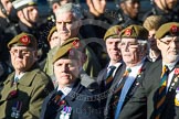 Remembrance Sunday at the Cenotaph in London 2014: Group A34 - The Duke of Lancaster's Regimental Association.
Press stand opposite the Foreign Office building, Whitehall, London SW1,
London,
Greater London,
United Kingdom,
on 09 November 2014 at 12:05, image #1435