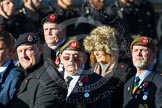 Remembrance Sunday at the Cenotaph in London 2014: Group A34 - The Duke of Lancaster's Regimental Association.
Press stand opposite the Foreign Office building, Whitehall, London SW1,
London,
Greater London,
United Kingdom,
on 09 November 2014 at 12:05, image #1438