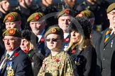 Remembrance Sunday at the Cenotaph in London 2014: Group A34 - The Duke of Lancaster's Regimental Association.
Press stand opposite the Foreign Office building, Whitehall, London SW1,
London,
Greater London,
United Kingdom,
on 09 November 2014 at 12:05, image #1442