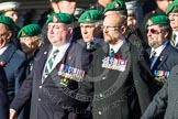 Remembrance Sunday at the Cenotaph in London 2014: Group B1 - Intelligence Corps Association.
Press stand opposite the Foreign Office building, Whitehall, London SW1,
London,
Greater London,
United Kingdom,
on 09 November 2014 at 12:06, image #1483
