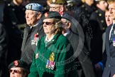 Remembrance Sunday at the Cenotaph in London 2014: Group B2 - Women's Royal Army Corps Association.
Press stand opposite the Foreign Office building, Whitehall, London SW1,
London,
Greater London,
United Kingdom,
on 09 November 2014 at 12:07, image #1523