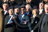 Remembrance Sunday at the Cenotaph in London 2014: Group B11 - Royal Signals Association.
Press stand opposite the Foreign Office building, Whitehall, London SW1,
London,
Greater London,
United Kingdom,
on 09 November 2014 at 12:08, image #1608