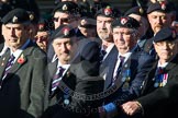 Remembrance Sunday at the Cenotaph in London 2014: Group B13 - Royal Army Service Corps & Royal Corps of Transport Association.
Press stand opposite the Foreign Office building, Whitehall, London SW1,
London,
Greater London,
United Kingdom,
on 09 November 2014 at 12:09, image #1644