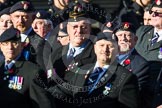 Remembrance Sunday at the Cenotaph in London 2014: Group B13 - Royal Army Service Corps & Royal Corps of Transport Association.
Press stand opposite the Foreign Office building, Whitehall, London SW1,
London,
Greater London,
United Kingdom,
on 09 November 2014 at 12:09, image #1646