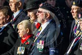 Remembrance Sunday at the Cenotaph in London 2014: Group B18 - Royal Army Medical Corps Association.
Press stand opposite the Foreign Office building, Whitehall, London SW1,
London,
Greater London,
United Kingdom,
on 09 November 2014 at 12:10, image #1710