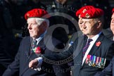 Remembrance Sunday at the Cenotaph in London 2014: Group B20 - Royal Military Police Association.
Press stand opposite the Foreign Office building, Whitehall, London SW1,
London,
Greater London,
United Kingdom,
on 09 November 2014 at 12:11, image #1736