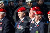 Remembrance Sunday at the Cenotaph in London 2014: Group B20 - Royal Military Police Association.
Press stand opposite the Foreign Office building, Whitehall, London SW1,
London,
Greater London,
United Kingdom,
on 09 November 2014 at 12:11, image #1737