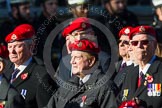 Remembrance Sunday at the Cenotaph in London 2014: Group B20 - Royal Military Police Association.
Press stand opposite the Foreign Office building, Whitehall, London SW1,
London,
Greater London,
United Kingdom,
on 09 November 2014 at 12:11, image #1740