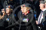 Remembrance Sunday at the Cenotaph in London 2014: Group B25 - Queen Alexandra's Royal Army Nursing Corps Association.
Press stand opposite the Foreign Office building, Whitehall, London SW1,
London,
Greater London,
United Kingdom,
on 09 November 2014 at 12:11, image #1796