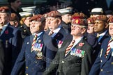 Remembrance Sunday at the Cenotaph in London 2014: Group B29 - Queen's Royal Hussars (The Queen's Own & Royal Irish).
Press stand opposite the Foreign Office building, Whitehall, London SW1,
London,
Greater London,
United Kingdom,
on 09 November 2014 at 12:12, image #1834