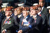 Remembrance Sunday at the Cenotaph in London 2014: Group B29 - Queen's Royal Hussars (The Queen's Own & Royal Irish).
Press stand opposite the Foreign Office building, Whitehall, London SW1,
London,
Greater London,
United Kingdom,
on 09 November 2014 at 12:12, image #1836