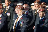 Remembrance Sunday at the Cenotaph in London 2014: Group B29 - Queen's Royal Hussars (The Queen's Own & Royal Irish).
Press stand opposite the Foreign Office building, Whitehall, London SW1,
London,
Greater London,
United Kingdom,
on 09 November 2014 at 12:12, image #1839