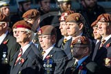 Remembrance Sunday at the Cenotaph in London 2014: Group B29 - Queen's Royal Hussars (The Queen's Own & Royal Irish).
Press stand opposite the Foreign Office building, Whitehall, London SW1,
London,
Greater London,
United Kingdom,
on 09 November 2014 at 12:12, image #1852
