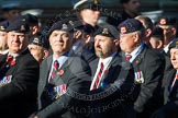 Remembrance Sunday at the Cenotaph in London 2014: Group B30 - 16/5th Queen's Royal Lancers.
Press stand opposite the Foreign Office building, Whitehall, London SW1,
London,
Greater London,
United Kingdom,
on 09 November 2014 at 12:13, image #1898