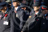 Remembrance Sunday at the Cenotaph in London 2014: Group M1 - Transport For London.
Press stand opposite the Foreign Office building, Whitehall, London SW1,
London,
Greater London,
United Kingdom,
on 09 November 2014 at 12:14, image #1965