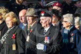 Remembrance Sunday at the Cenotaph in London 2014: Group M5 - Evacuees Reunion Association.
Press stand opposite the Foreign Office building, Whitehall, London SW1,
London,
Greater London,
United Kingdom,
on 09 November 2014 at 12:15, image #2010