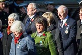 Remembrance Sunday at the Cenotaph in London 2014: Group M8 - NAAFI.
Press stand opposite the Foreign Office building, Whitehall, London SW1,
London,
Greater London,
United Kingdom,
on 09 November 2014 at 12:16, image #2043