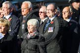 Remembrance Sunday at the Cenotaph in London 2014: Group M9 - Royal Voluntary Service.
Press stand opposite the Foreign Office building, Whitehall, London SW1,
London,
Greater London,
United Kingdom,
on 09 November 2014 at 12:16, image #2046