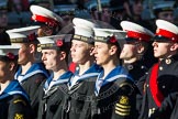 Remembrance Sunday at the Cenotaph in London 2014: Group M45 - Sea Cadet Corps.
Press stand opposite the Foreign Office building, Whitehall, London SW1,
London,
Greater London,
United Kingdom,
on 09 November 2014 at 12:21, image #2280
