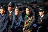 Remembrance Sunday at the Cenotaph in London 2014: Group M54 - Metropolitan Police Volunteer Police Cadets.
Press stand opposite the Foreign Office building, Whitehall, London SW1,
London,
Greater London,
United Kingdom,
on 09 November 2014 at 12:22, image #2359