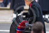 Remembrance Sunday at the Cenotaph in London 2014: HM The Queen walking towards the Cenotaph with her wreath.
Press stand opposite the Foreign Office building, Whitehall, London SW1,
London,
Greater London,
United Kingdom,
on 09 November 2014 at 11:03, image #185